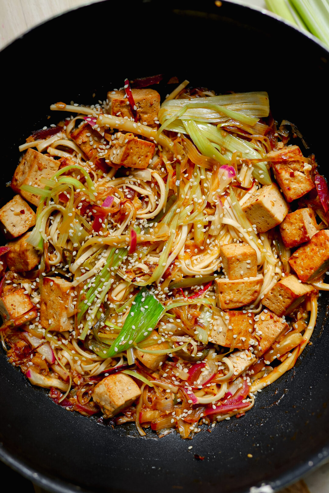 15 Minute Crispy Tofu And Leek Stir Fry Lucy Lentils