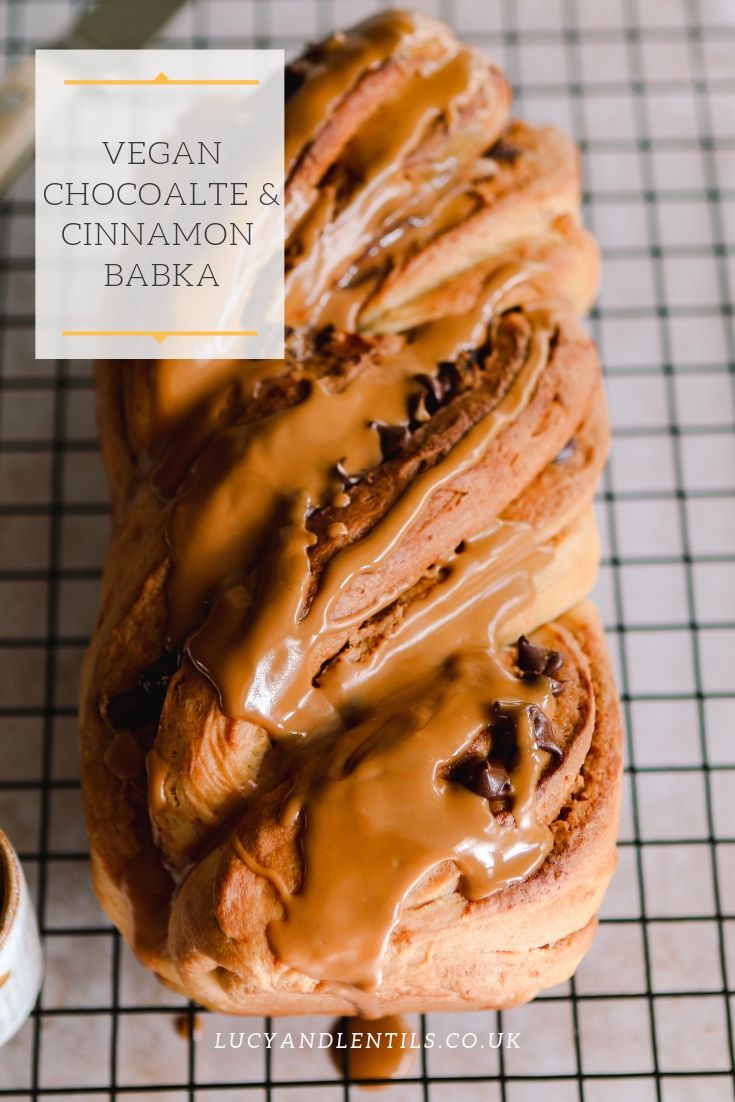 chocolate & cinnamon babka vegan