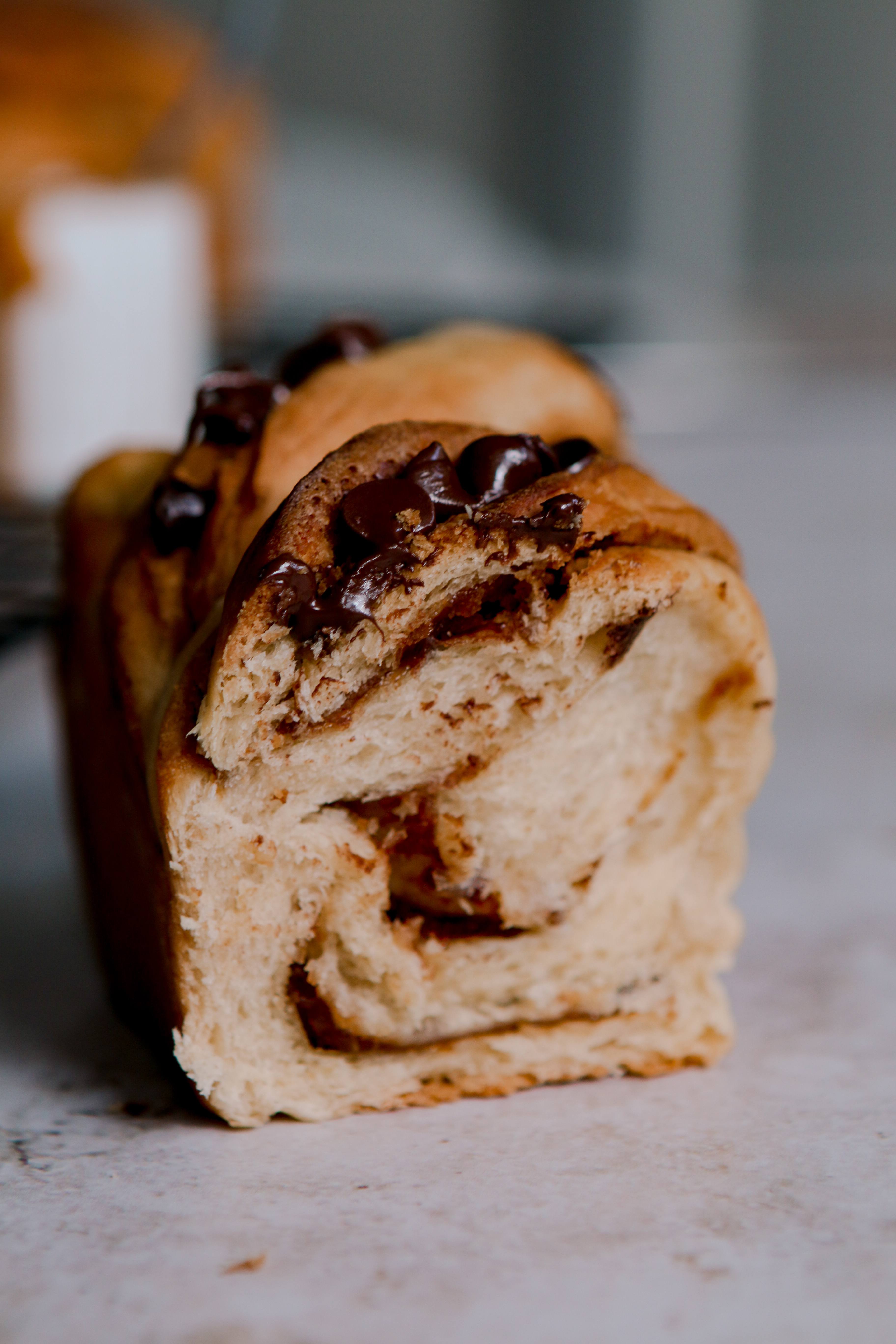 chocolate & cinnamon babka vegan