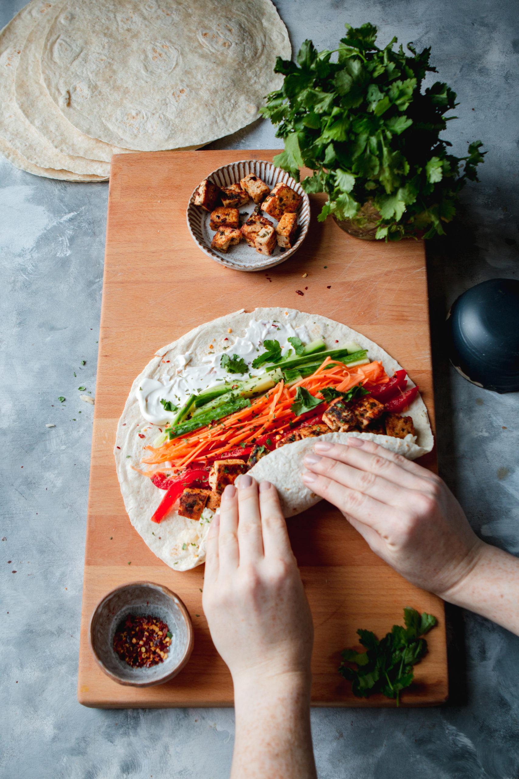 Tilda Crispy tofu burrito vegan