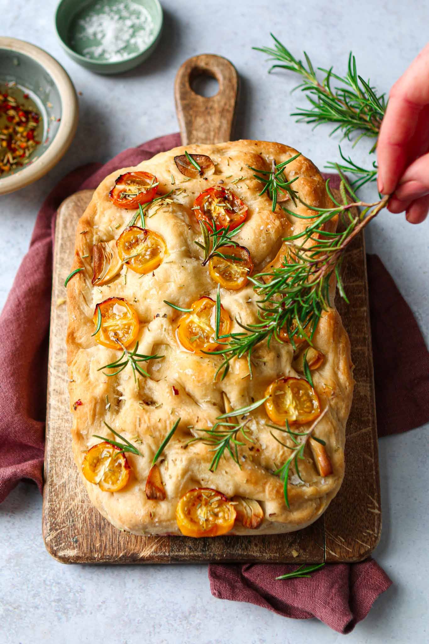 Rosemary Garlic Focaccia Bread