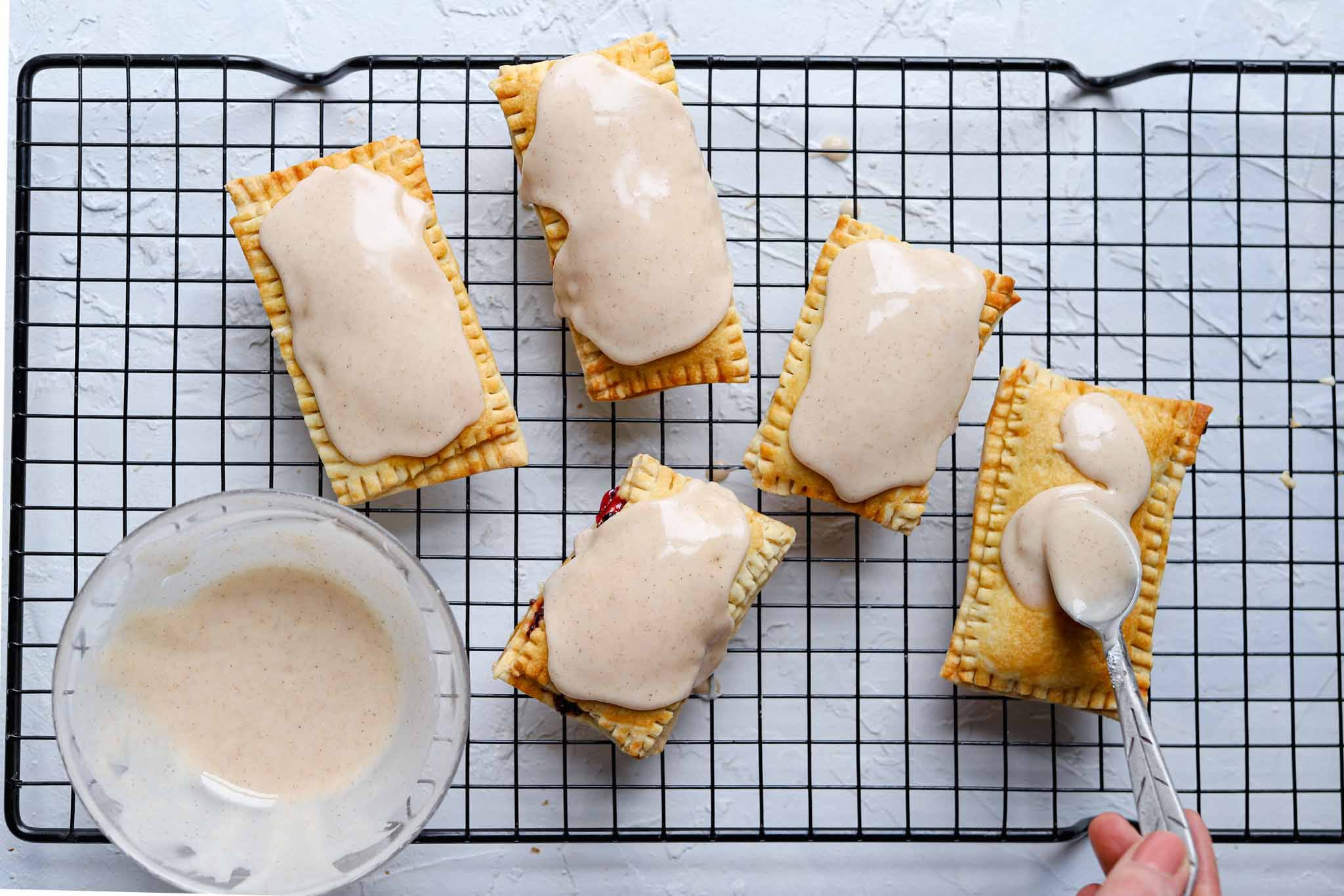 vegan pop tart with blackberry jam vegan