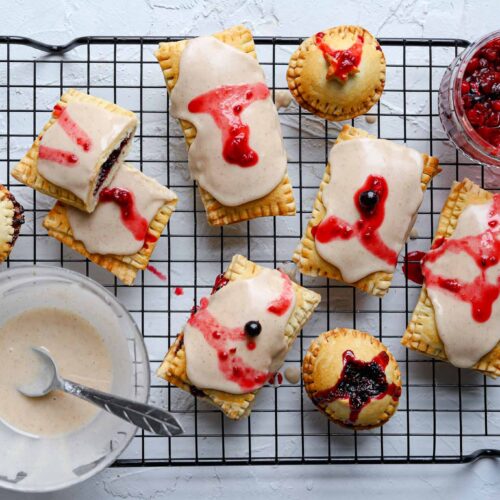 homemade vegan pop tarts with blackberry filling