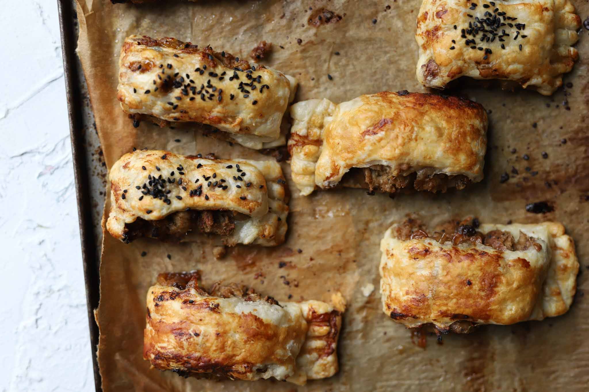 vegan sausage rolls lucy and lentils