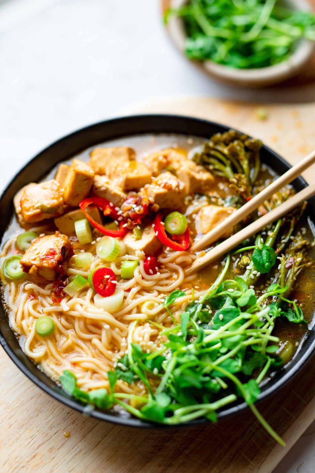 ramen vegetar oppskrift | Matawama.com