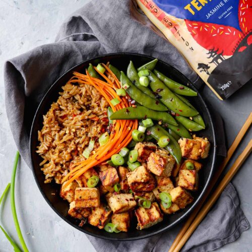 tilda teriyaki rice tofu recipe