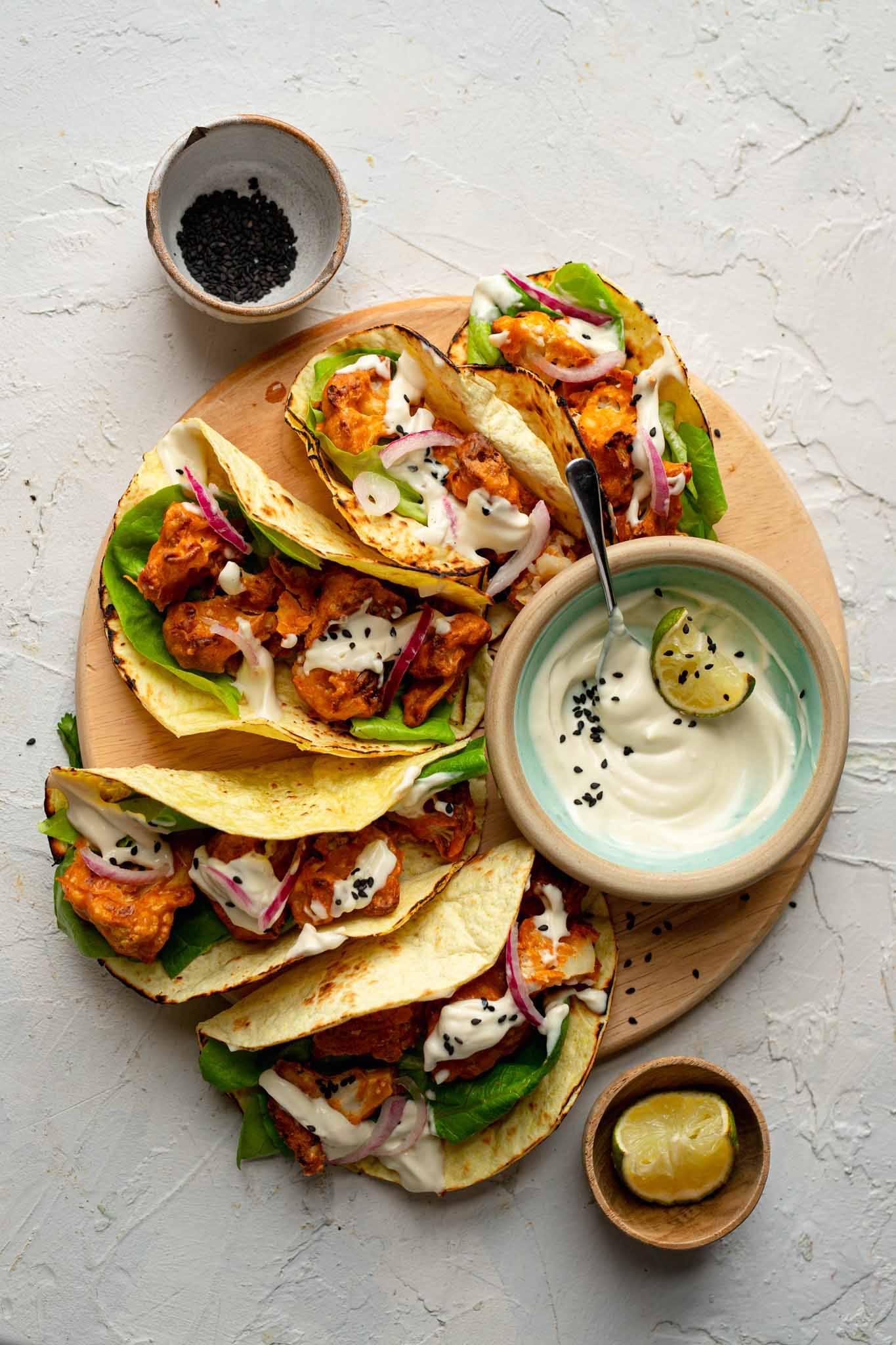 Easy Crispy Cauliflower Tacos Recipe - Lucy & Lentils