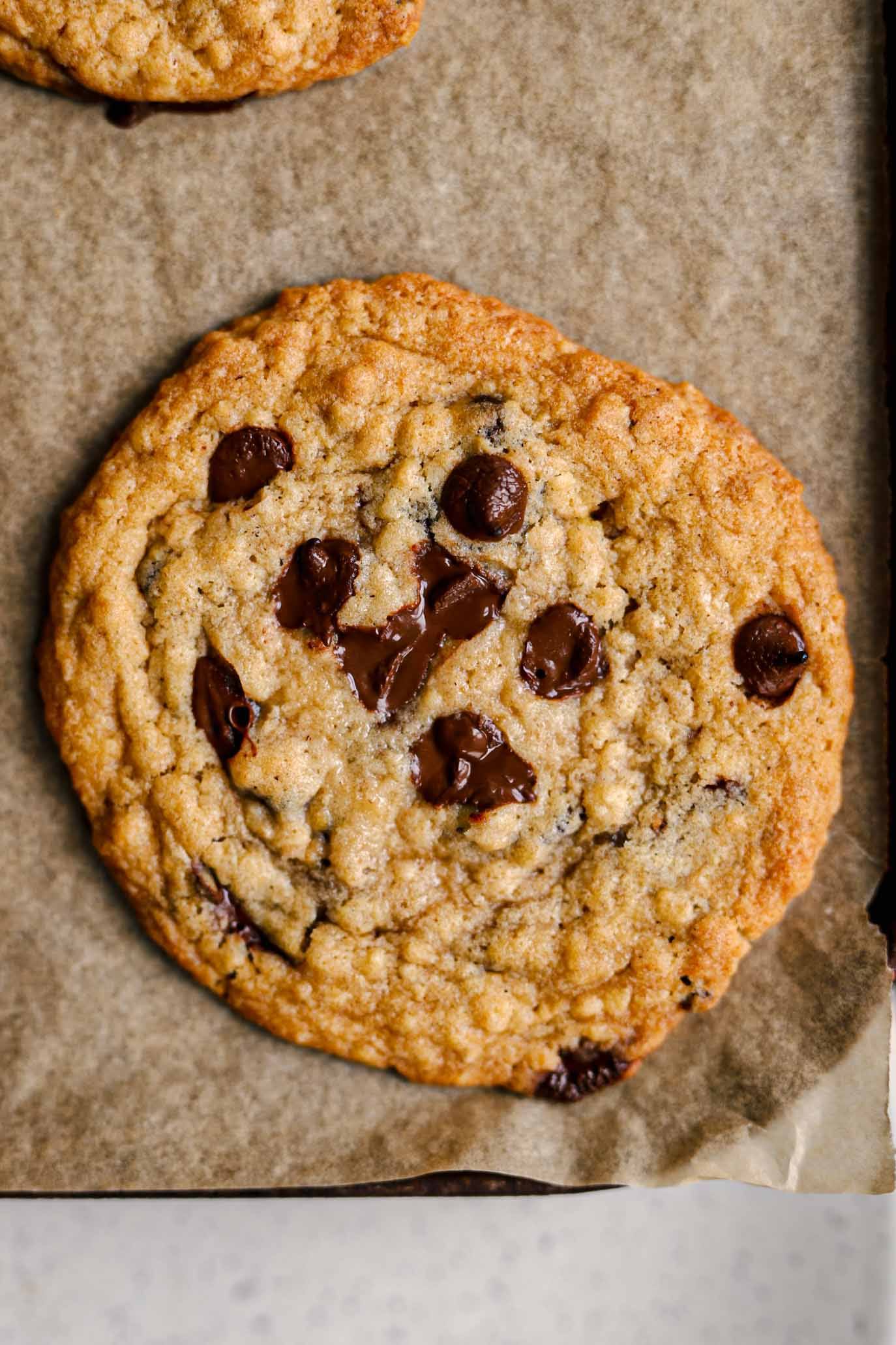 oat and raisin vegan cookies