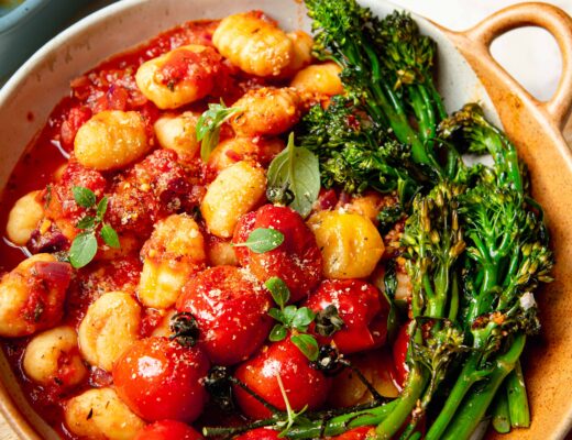 gnocchi with slow roasted tomatoes & chilli