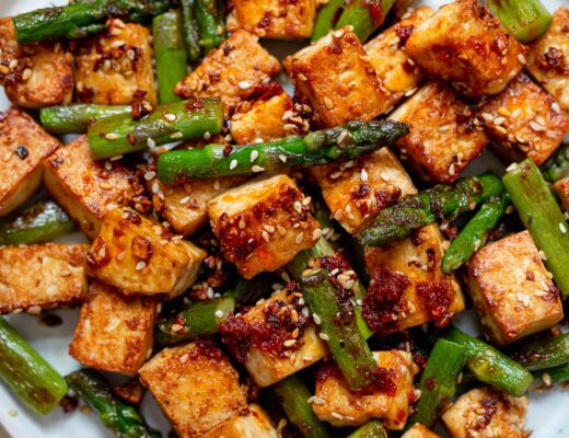 asparagus and tofu stir fry vegan