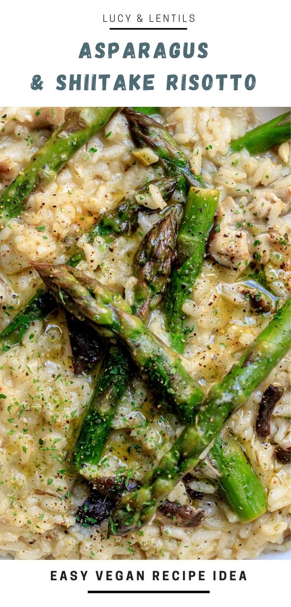 asparagus and shiitake risotto