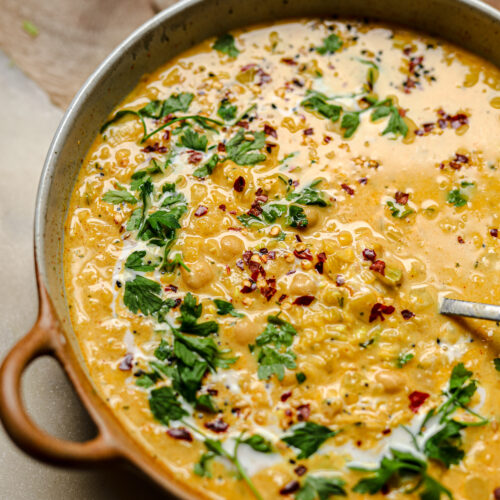 curried lentil and leek soup