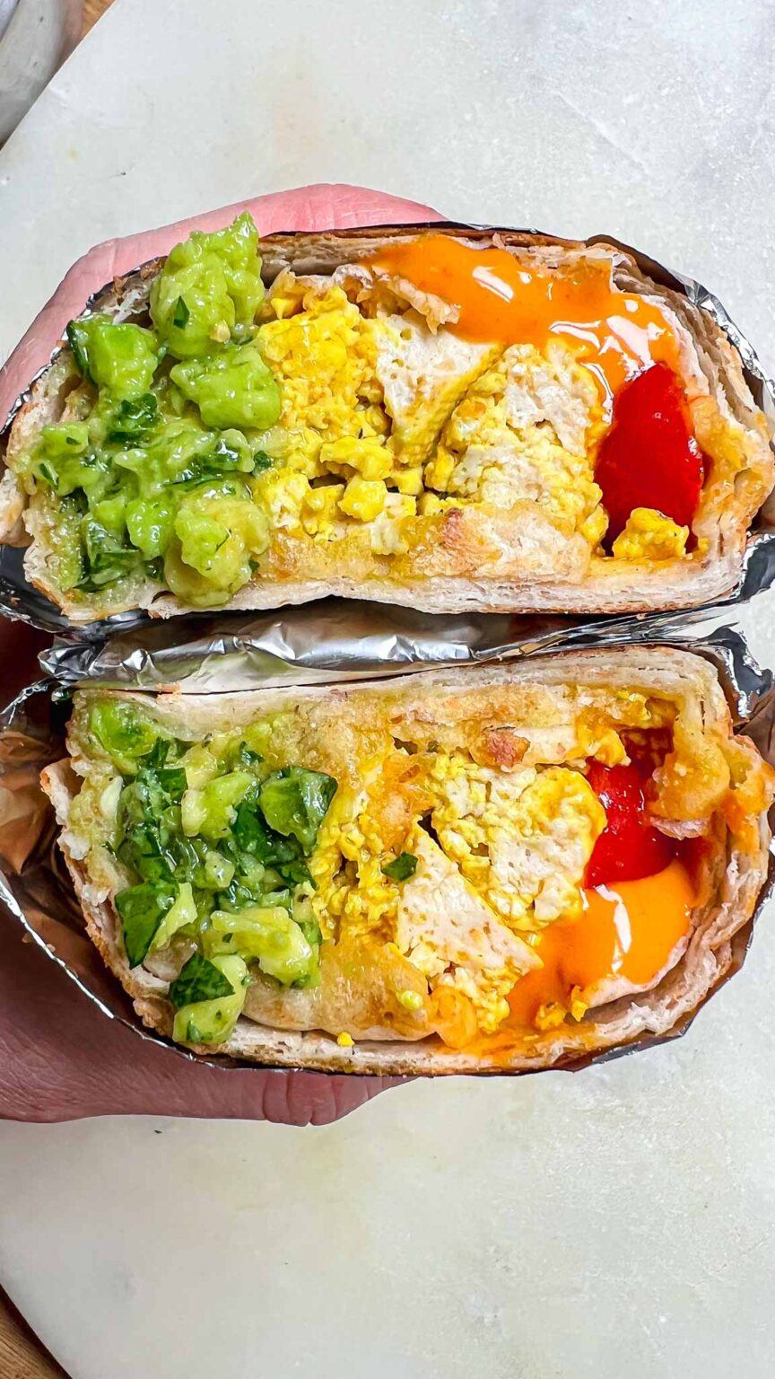 Scrambled Tofu Breakfast Wrap - Lucy & Lentils