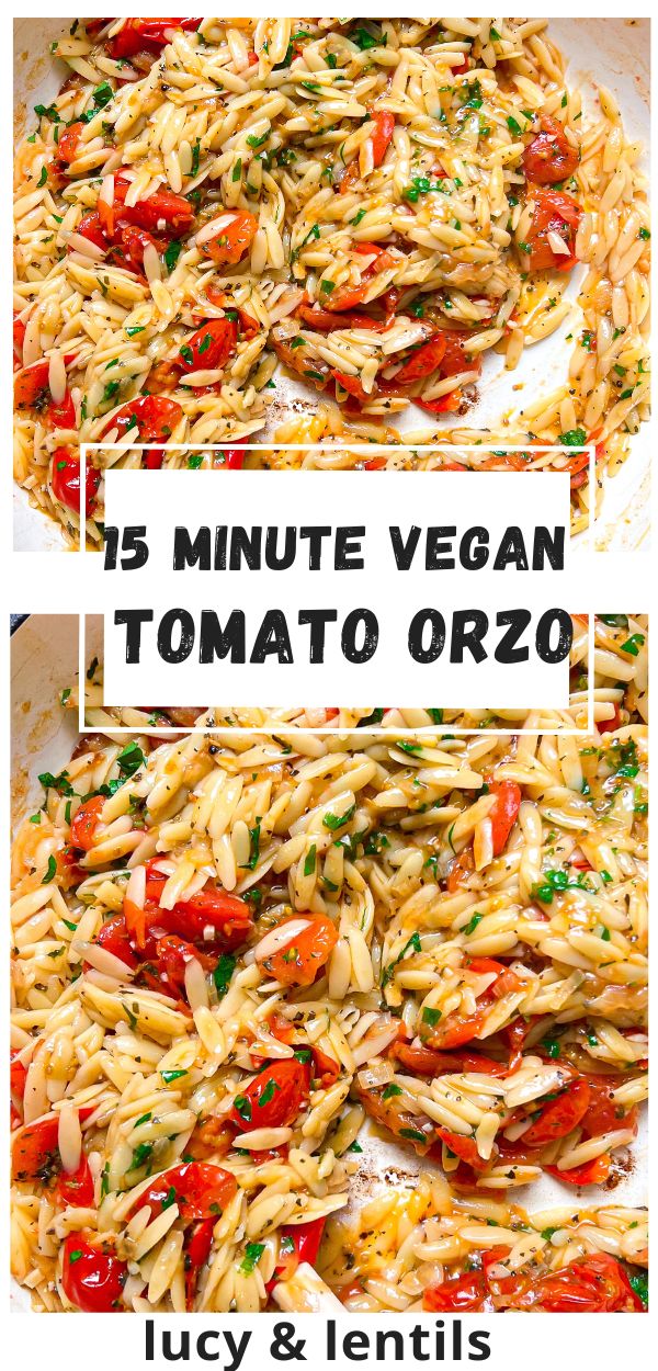 15 minute tomato orzo