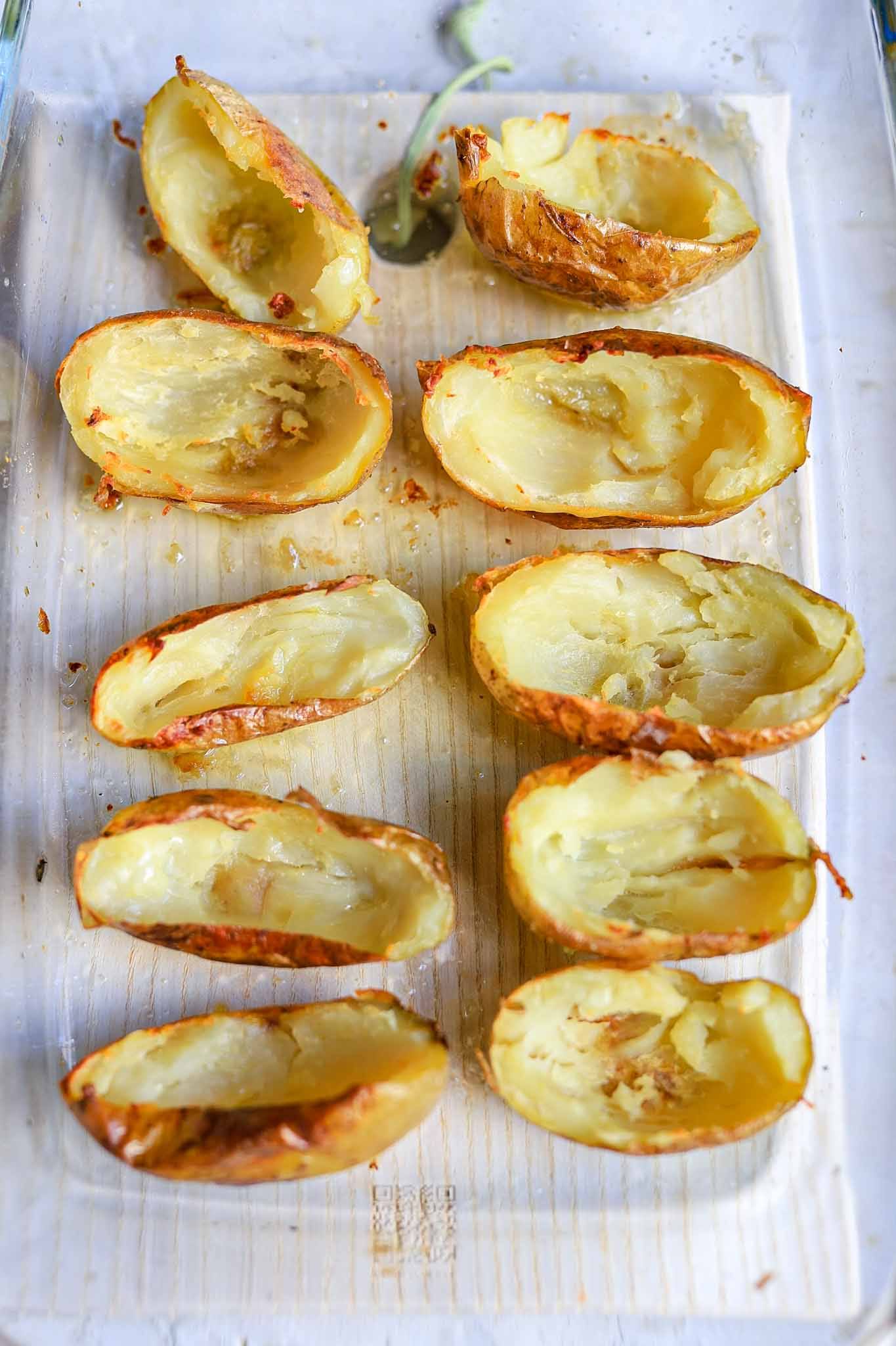 vegan twice-baked loaded potatoes
