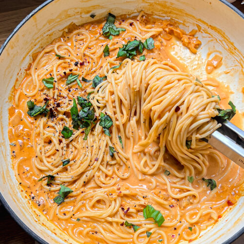 Vegan Gochujang Pasta - Lucy & Lentils