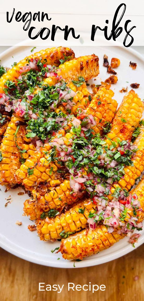vegan corn ribs recipe summer recipe