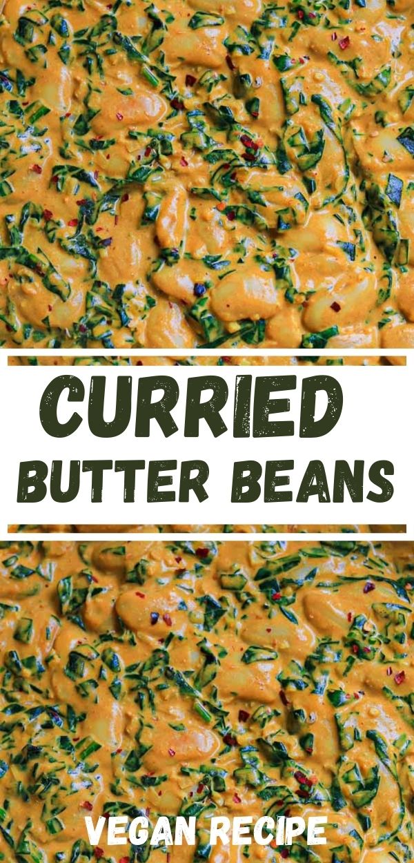 vegan curried butter beans easy recipe