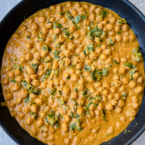 curried peanut butter chickpeas
