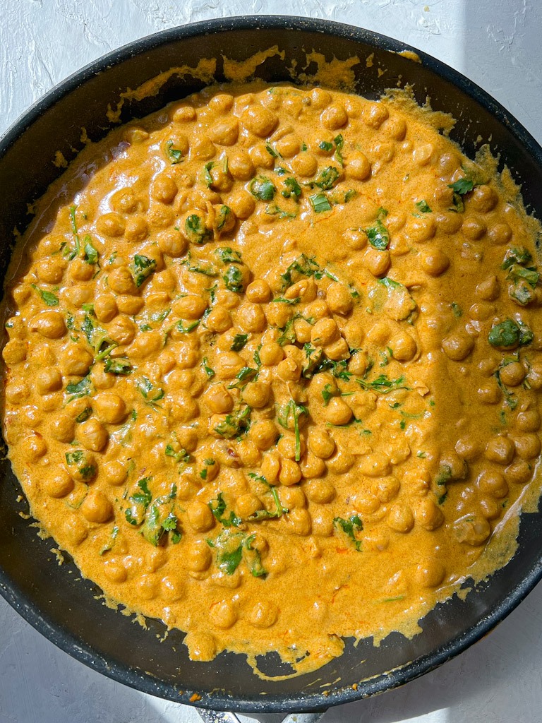 curried peanut butter chickpeas