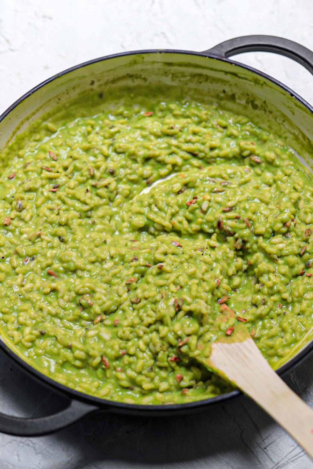 Creamy Pea Risotto - Lucy & Lentils