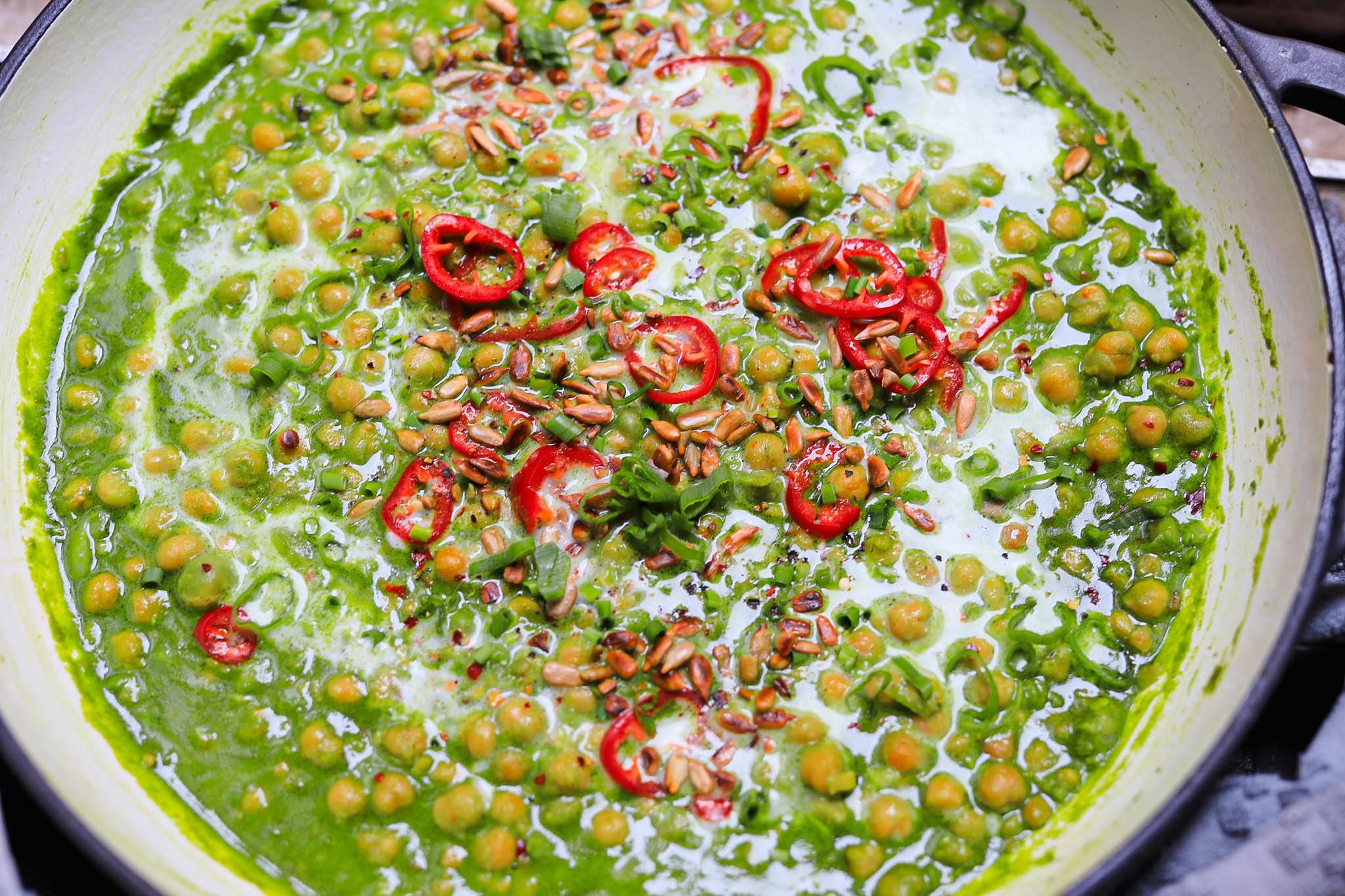 green chickpea curry recipe